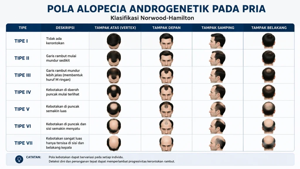 androgenetik alopecia pada pria