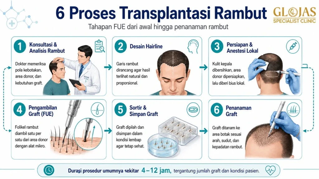 proses transplantasi rambut