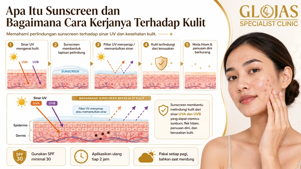 manfaat sunscreen untuk wajah berjewarat