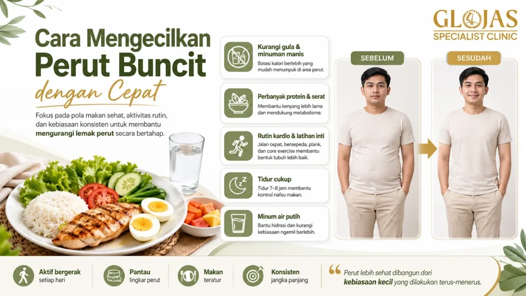 cara mengecilkan perut