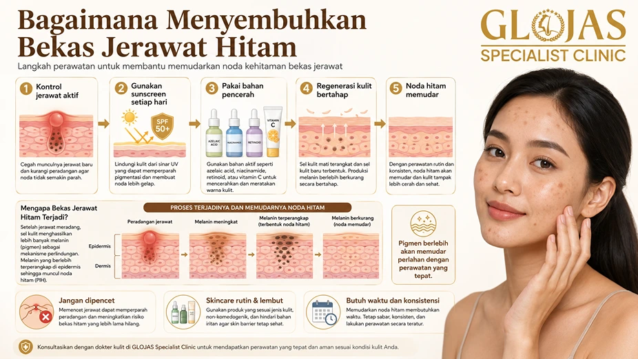 cara menghilangkan bekas jerawat hitam