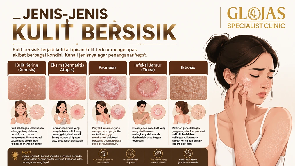 jenis jenis kulit bersisik