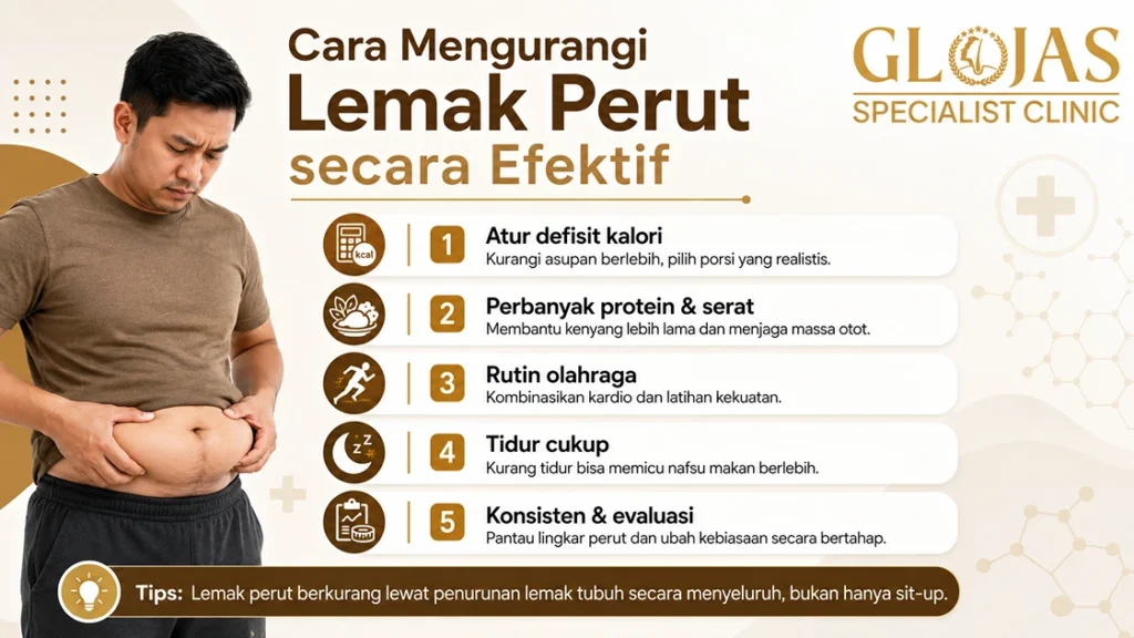 Cara Mengurangi Lemak Perut secara Efektif