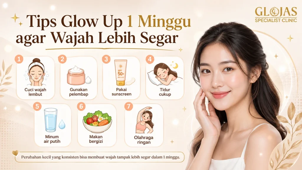 Tips Glow Up 1 Minggu agar Wajah Lebih Segar